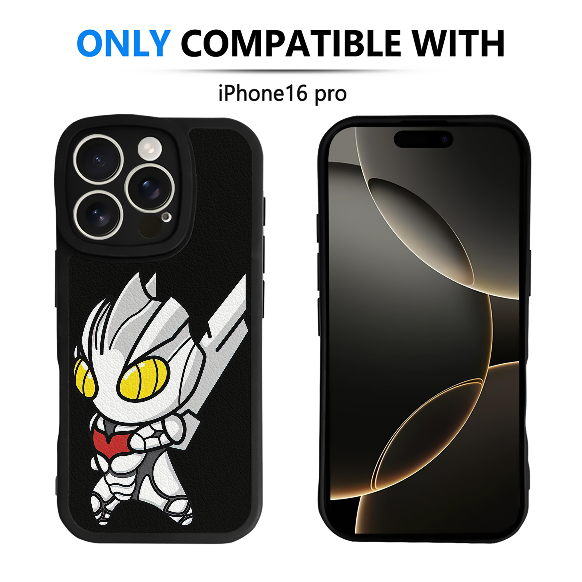（画像用） ウルトラマン Ultraman 【iPhone 16シリーズ対応】シリコンスマホケース（レザー調） 材質：シリコン